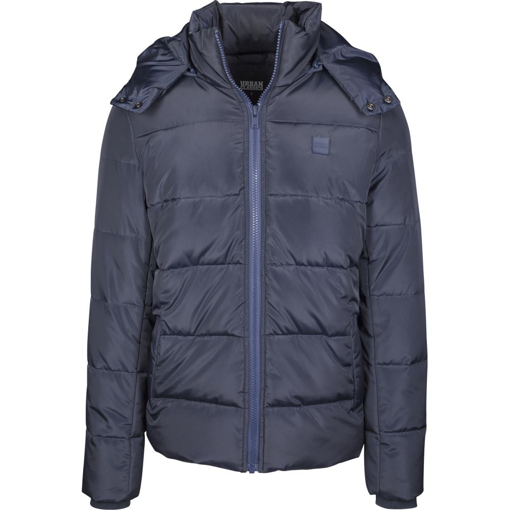 Urban Classics - Boys Hooded Puffer Kinderjacke - Blau